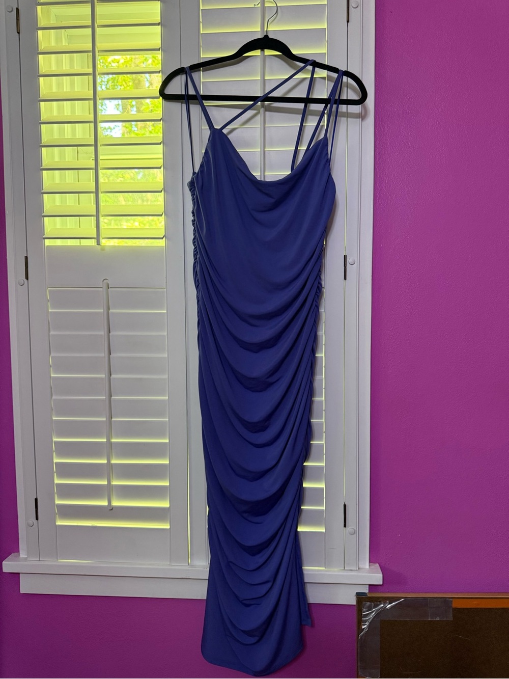 Abercrombie & Fitch Royal Blue Draped Dress